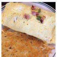 The Denver Omelette · Diced ham, bell peppers, tomatoes and diced onions with your choice of cheese.