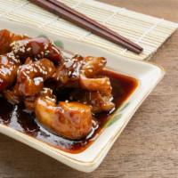 Teriyaki Tenders · Golden chicken tenders crisp to perfection topped with sweet teriyaki sauce.