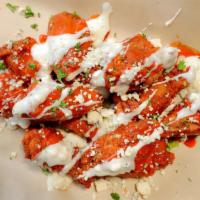 Crispy Fried Chicken Wings · Crispy chicken wings served with ranch.