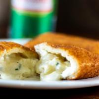 Rissoles · A pastry turnover of corn & cheese, ham & cheese, or creamy palm.
