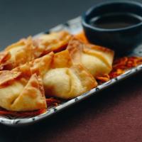 1. Crab Wonton · Crab meat blended with cream cheese, green onion, water chesnut and sweet sour fried crispy ...