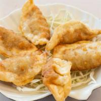 Gyoza (6pcs) · deep fried pork dumplings