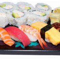 Sushi Special · 6pcs CA roll, 5pcs of nigiri (tuna, salmon, ebi, tamago, unagi)