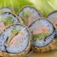Crispy · Deep fried roll in/ tuna, salmon, avocado & unagi sauce