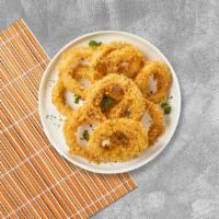 Calamari Mystery · Lightly battered calamari and served with a spicy sauce.