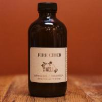 Fire Cider · A spicy immunity tonic made from apple cider vinegar*, horseradish*, ginger*, onion*, garlic...