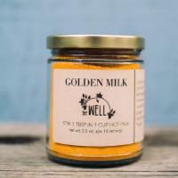 Golden Milk Jar · A warm, comforting ancient Indian remedy featuring turmeric*, ashwagandha*, cardamom*, ginge...