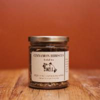 Cinnamon Hibiscus Herbal Tea Jar · Hibiscus*, cinnamon*, lemongrass*, rosehips*, ginger*, stevia*, *organic. 16 servings