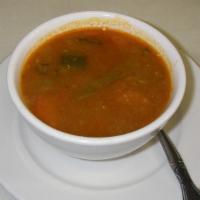 Lentil Soup · Gluten free, vegan. Homemade oil free lentil soup.