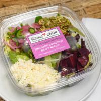 Roasted Beet Salad · Contains spring mix greens* (may include organic baby kale, organic baby arugula, organic ro...