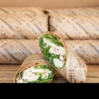 Grilled Chicken Caesar Wrap Platter · Organic air chilled chicken breast with seasonal greens & Parmesan cheese wrapped up in our ...
