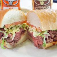 Kinder's Famous Ball Tip Sandwich · Slowly cooked to perfection with Kinder's original marinades. Hot sandwiches (excluding BBQ ...