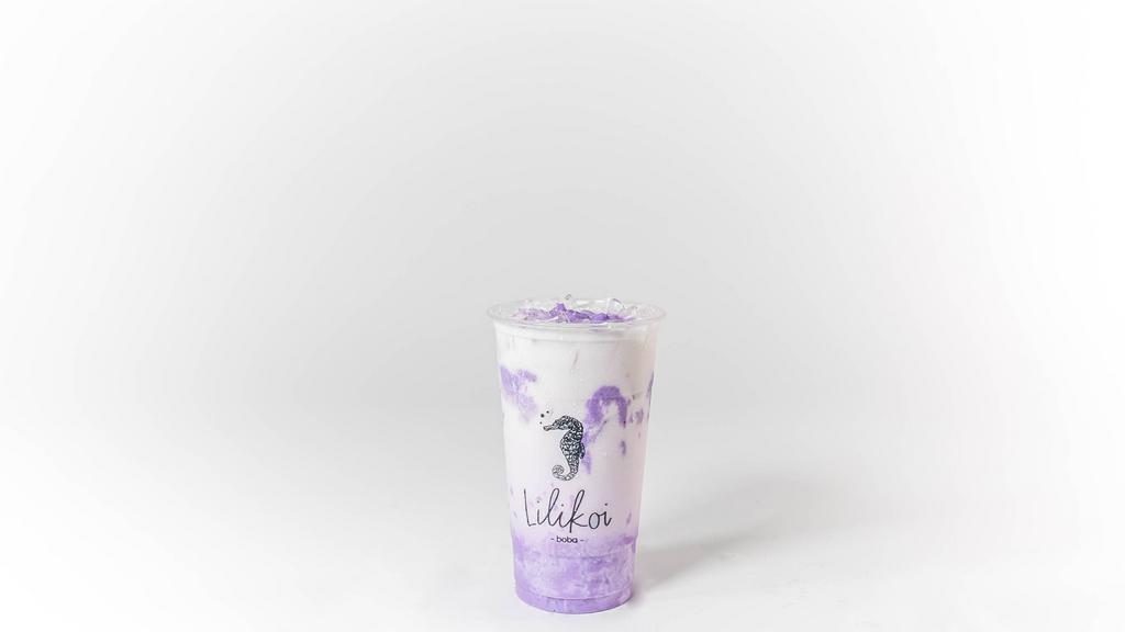 Ube Milk · Fresh Ube Puree topped off with Whole Milk.

 (Other creamer options available).