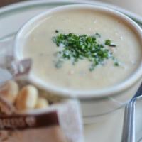 Cup Chowder · Creamy New England clam chowder