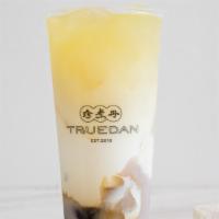 C6. Jasmine Tea Latte with Brown Sugar & Fresh Taro · Delicate and floral jasmine flavor enhanced by our hand cooked brown sugar. Served with our ...