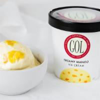 Creamy Mango · Natural.
The best ice cream you have ever tasted!

– creamy mango ice cream made mango puree...