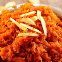 Carrot Halwa · Carrot pudding made with grated carrots, whole milk, dried fruits, nuts and kova