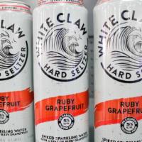 White Claw Mango Spiked Sparkling ABV 5% 6 Pack Can · 