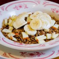 House-Made Granola with Fruit & Milk  · 