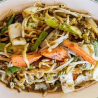 53. House Special Noodle · Egg noodles stir-fried with green onion, bean sprouts in cilantro sauce.