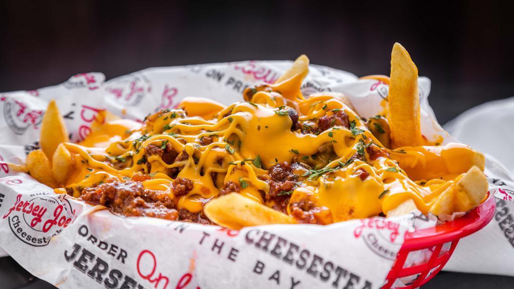 Chili Cheese Fries · Fries with Housemade Chill with Cheddar Cheese Sauce