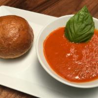 Rustic Organic Tomato Soup, Della Croutons  · 