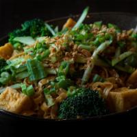 Burmese Garlic Noodle · Egg-flour noodles, tossed with fried garlic, scallions cucumbers, garlic oil and oyster sauc...