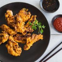 10pcs Korean Fried Chicken 10塊韓式炸雞(치킨) - Sauce on the Side · Boneless and skinless non-gmo chicken thighs. Sauce on the side.