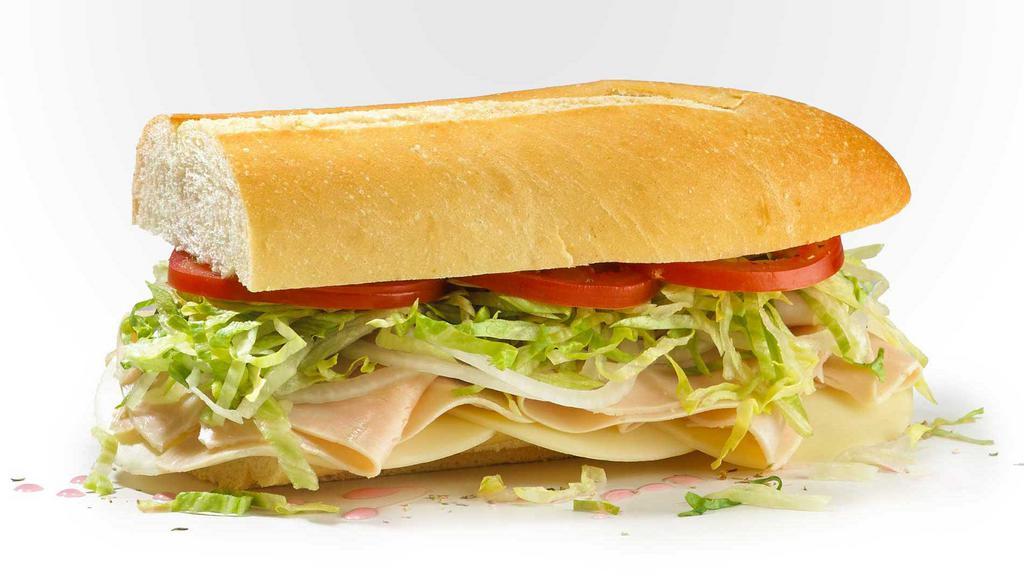 #7 Turkey And Provolone · Provolone and raised without antibiotics turkey . Served Mike's Way with onions, lettuce, tomato, vinegar, oil, oregano, and salt.
