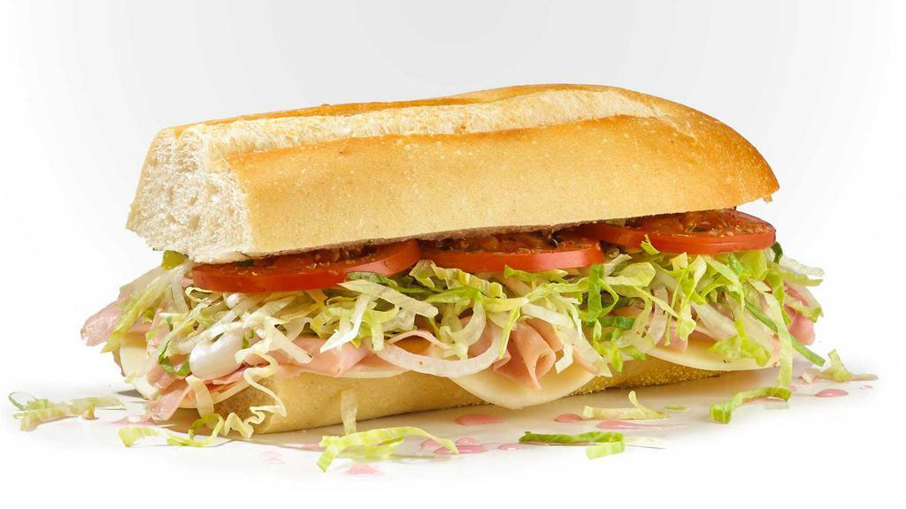 #3 Ham And Provolone · Provolone and ham. Served Mike's Way with onions, lettuce, tomato, vinegar, oil, oregano, and salt.