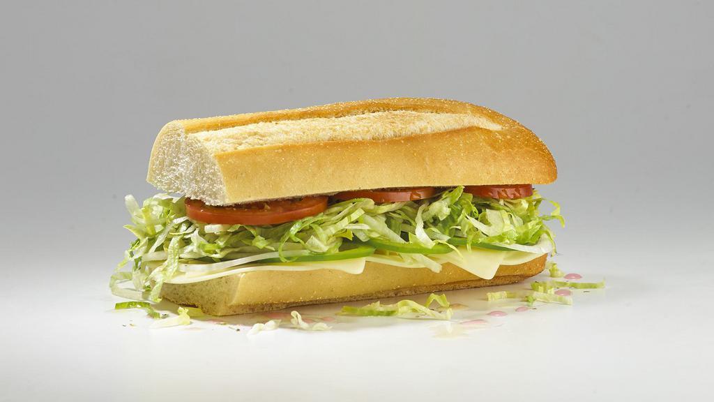 #14 The Veggie · Swiss, provolone, & green bell peppers..