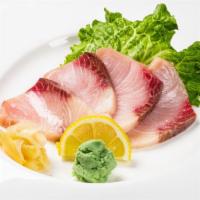 A11. Hamachi Sashimi (4) · Fresh sliced yellowtail.