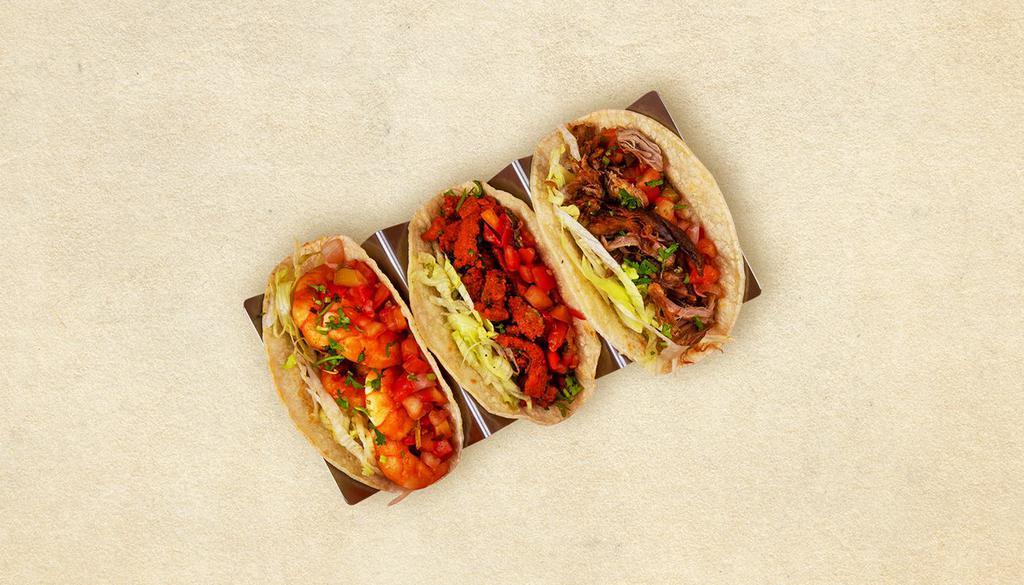 3 Tacos · Your choice of 3 Tacos