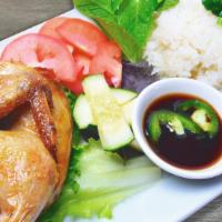 47. Com Ga Chien · Fried Chicken over Rice