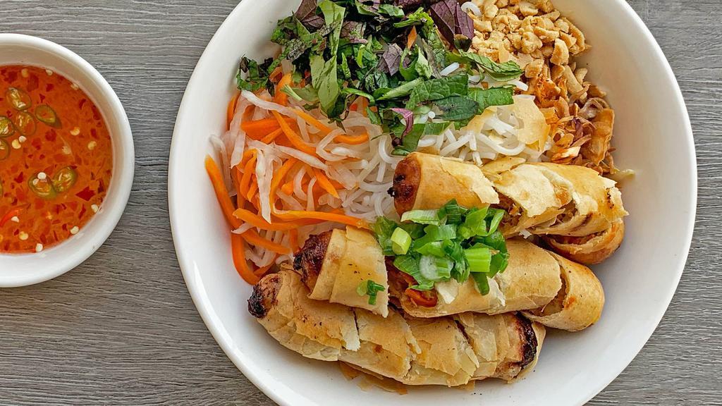 37. Bun Cha Gio · Vermicelli Noodles with Egg Rolls