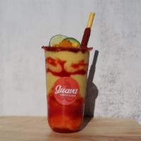 Mangonada · Our take on the traditional Mexican treat. A mango smoothie with chamoy, fresh mango, and ta...