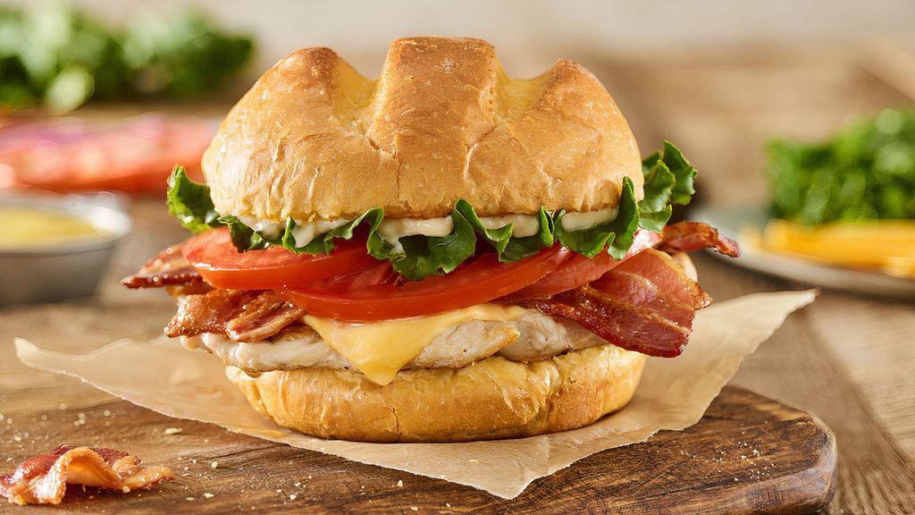 Bacon Smash® Grilled Chicken Sandwich · Grilled chicken breast, American cheese, applewood smoked bacon, lettuce, tomatoes, mayo, toasted bun