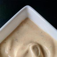 Spicy Mayo *Keto · Avocado oil mayo spiced with cooked red chili paste. Clean, wholesome keto.  *Contains eggs