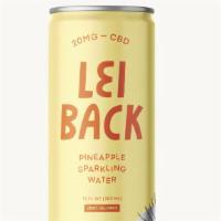 Lei Back Pineapple Sparkling Water · Lei Back Pineapple Sparkling Water 12 oz . A tropical flavored, zero calorie hemp-derived CB...