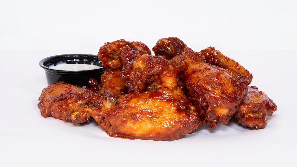 CHIPOTLE HONEY WINGS · chipotle honey glazed chicken wings