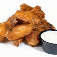 Plain Wings · Crispy fried chicken wings, served with miso ranch
