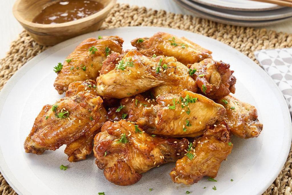 Wings For 2 · Served with: (ONLY FOR WINGS & CHICKEN RICE FAMILY MEAL). - 2 House salad. - 1 Edamame Appetizer. - 2 Chicken Fried Rice. - 15 Wings. Choice of 1 sauce: . - Black Pepper Teriyaki Sauce. - Sesame Garlic Sauce. - Spicy Sauce