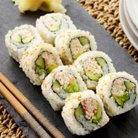 California† Roll · Krab†, cucumber and avocado rolled in seaweed and rice