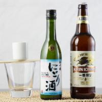 Sake Bomber · Large Japanese beer & Sho Chiku Bai Ginjo Sake 300ml