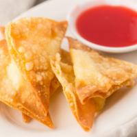 Fried Stuffed Wonton (10) · Stuffed with cream cheese served with sweet and sour sauce on the side.