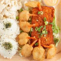 Ali’i Seafood Mix · Butterfly Shrimp and Mahi Mahi.