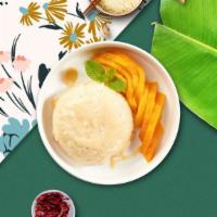 Sticky Rice With Mango  · (Seasonal) Sweet sticky rice with mango mixed with coconut cream topped with a sprinkle of s...