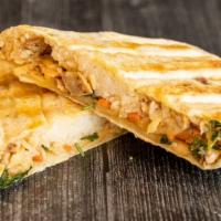 Bánh Mì Burrito · Grilled lemongrass chicken, jasmine rice, pickled carrots, daikon, cilantro, jalapeño pepper...