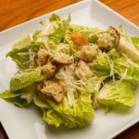 Ceaser salad · Romain lettuce with homemade Caesar dressing, parmesan cheese and croutons
