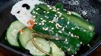 Kyuuri Tataki · Japanese cucumber mildly seasoned with 